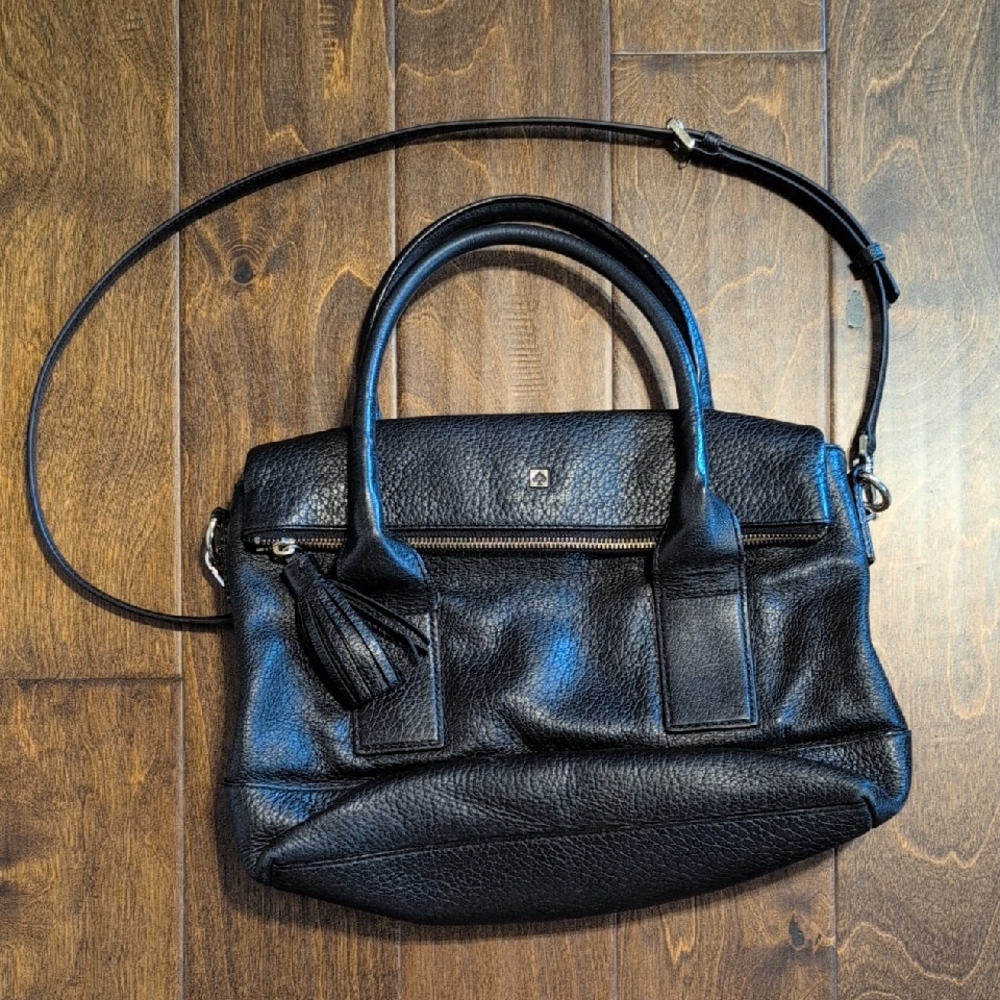 Kate Spade Black Leather Handbag - Large